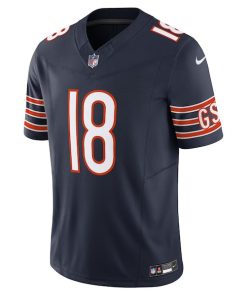 Alternative view of Caleb Williams Chicago Bears Nike Vapor F.U.S.E. Limited Jersey - Navy