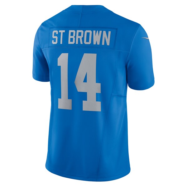 Amon-Ra St. Brown Detroit Lions Nike Vapor F.U.S.E. Alternate Limited Jersey - Blue - Image 3
