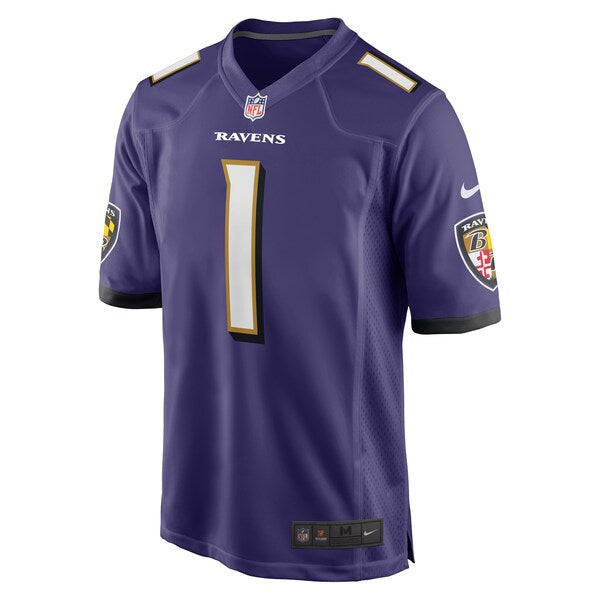 Number 1 Groom Baltimore Ravens Nike Game Jersey - Purple - Image 2