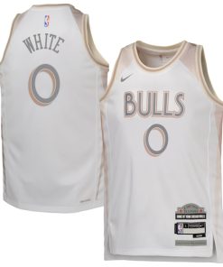Coby White Chicago Bulls Nike Youth 2024/25 Swingman Player Jersey - City Edition - White