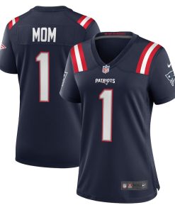 Number 1 Mom New England Patriots Nike Women's Game Jersey - Navy
