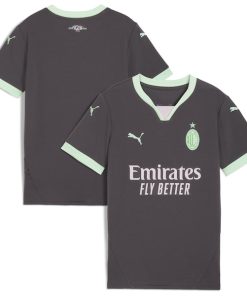 AC Milan Puma Youth 2024/25 Third Replica Jersey - Charcoal