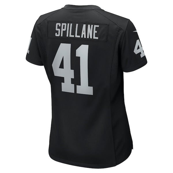Robert Spillane Las Vegas Raiders Nike Women's Game Player Jersey - Black - Image 3