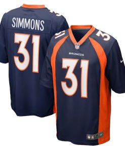 Justin Simmons Denver Broncos Nike Game Jersey - Navy