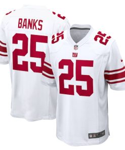 Alternative view of Deonte Banks New York Giants Nike  Game Jersey -  White/Royal