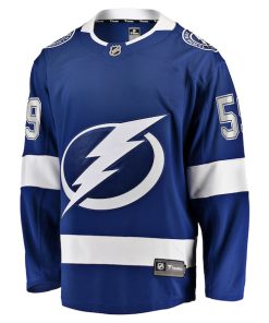 Alternative view of Jake Guentzel Tampa Bay Lightning  Home Premier Breakaway Player Jersey - Blue