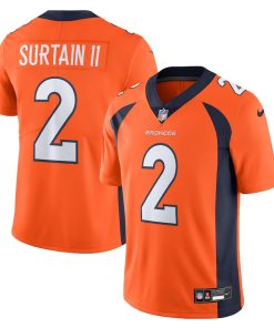 Patrick Surtain II Denver Broncos Nike  Vapor Untouchable Limited Jersey - Orange