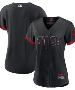 Cincinnati Reds Nike Women's 2023 City Connect Replica Jersey - Black