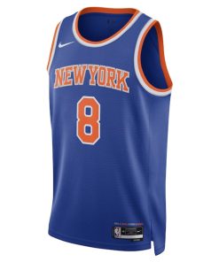 Alternative view of OG Anunoby New York Knicks Nike Unisex Swingman Jersey - Icon Edition - Blue