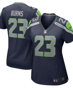 Artie Burns Seattle Seahawks Nike Women's  Game Jersey - College Navy