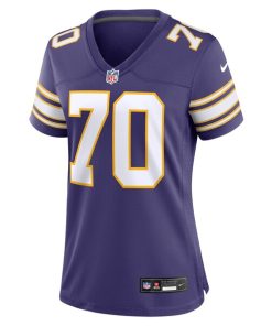 Alternative view of Jim Marshall Minnesota Vikings Nike Women's Classic Retired Player Jersey - Purple