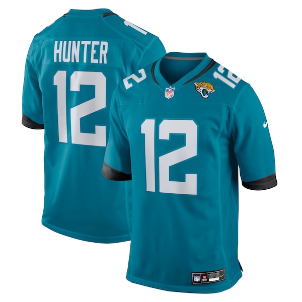 Travis Hunter Jacksonville Jaguars Nike 2025 NFL Draft First Round Pick Game Jersey - Teal/Black/White - Image 2