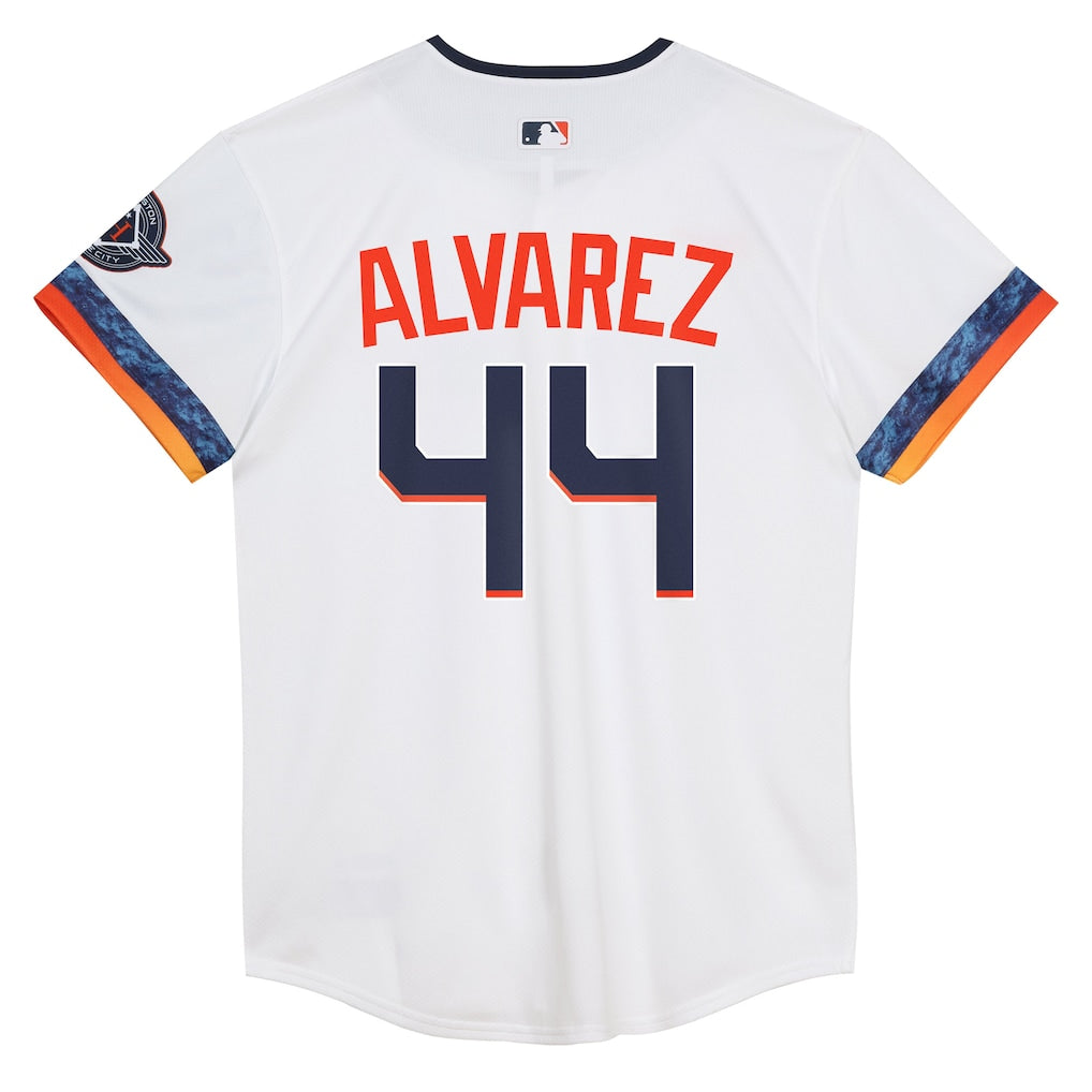 Yordan Alvarez Houston Astros Nike Preschool 2025 City Connect Limited Player Jersey - White - Image 3