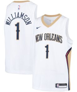 Zion Williamson New Orleans Pelicans Nike Youth Swingman Player Jersey - Association Edition - White/Navy