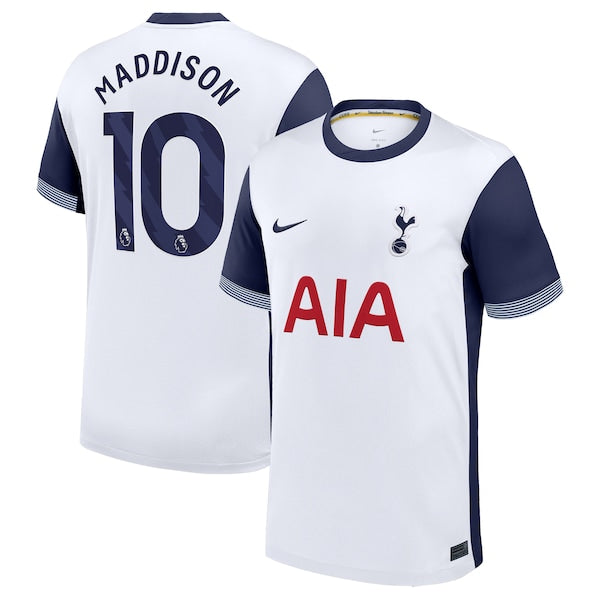 James Maddison Tottenham Hotspur Nike 2024/25 Home Replica Player Jersey - White - Image 2