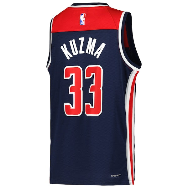Kyle Kuzma Washington Wizards Jordan Brand Youth Swingman Jersey - Statement Edition - Navy - Image 3