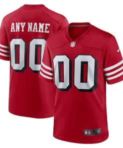 San Francisco 49ers Nike Alternate Custom Game Jersey - Scarlet