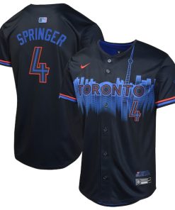 George Springer Toronto Blue Jays Nike Youth 2024 City Connect Limited Player Jersey - Navy