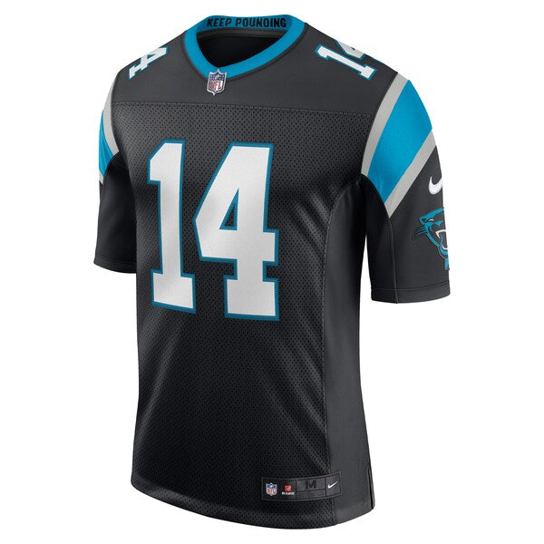 Sam Darnold Carolina Panthers Nike Vapor Limited Jersey - Black/Blue/White - Image 3
