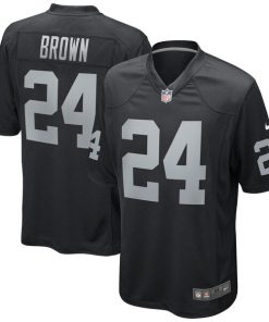 Willie Brown Las Vegas Raiders Nike Game Retired Player Jersey - Black