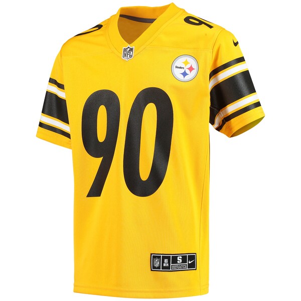 T.J. Watt Pittsburgh Steelers Nike Youth Inverted Team Game Jersey - Gold - Image 2