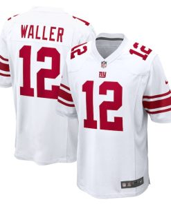 Alternative view of Darren Waller New York Giants Nike Away Game Jersey - White/Royal