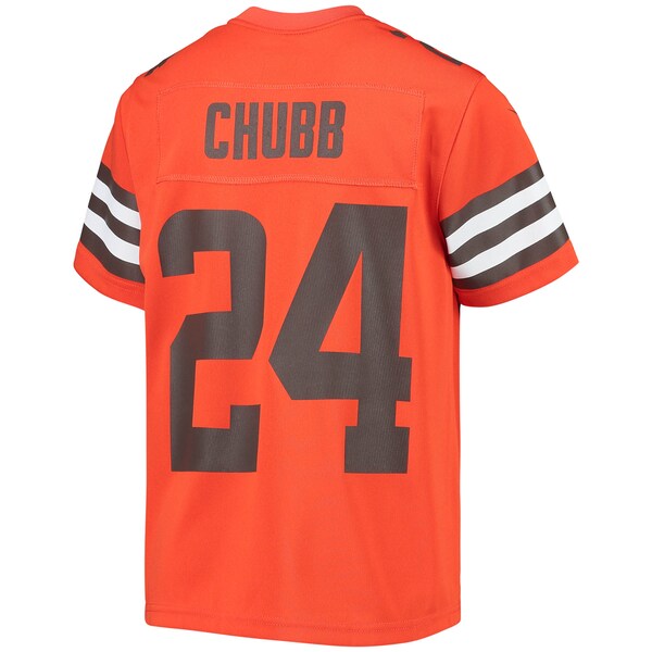 Nick Chubb Cleveland Browns Nike Youth Inverted Team Game Jersey - Orange - Image 2