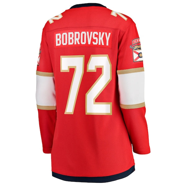 Sergei Bobrovsky Florida Panthers Women's 2025 Stanley Cup Final Home Breakaway Player Jersey - Red - Image 3