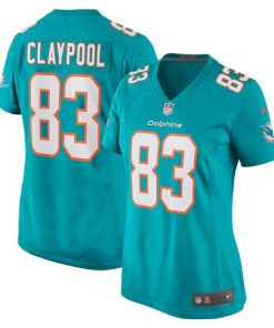 Chase Claypool Miami Dolphins Nike Women's  Game Jersey -  Aqua
