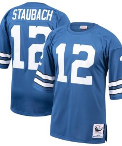 Alternative view of Roger Staubach Dallas Cowboys  1971 Authentic Jersey - Navy