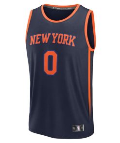 Alternative view of Donte DiVincenzo New York Knicks  Fast Break Replica Player Jersey - Statement Edition - Navy