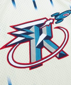 Alternative view of Yao Ming Houston Rockets Chainstitch Swingman Jersey - Cream