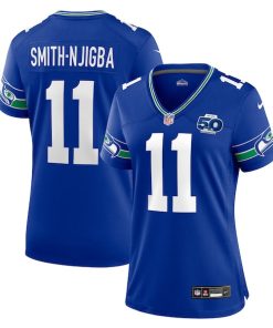 Jaxon Smith-Njigba Seattle Seahawks Nike Women's Alternate 2 50th Season Game Jersey - Royal/College Navy