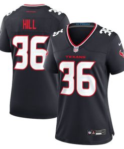 Alternative view of Brandon Hill Houston Texans Nike Women's Team Game Jersey -  Navy