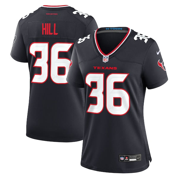 Brandon Hill Houston Texans Nike Women's Team Game Jersey - Navy - Image 2