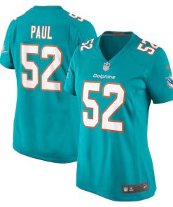 Patrick Paul Miami Dolphins Nike Women's  Game Jersey -  Aqua