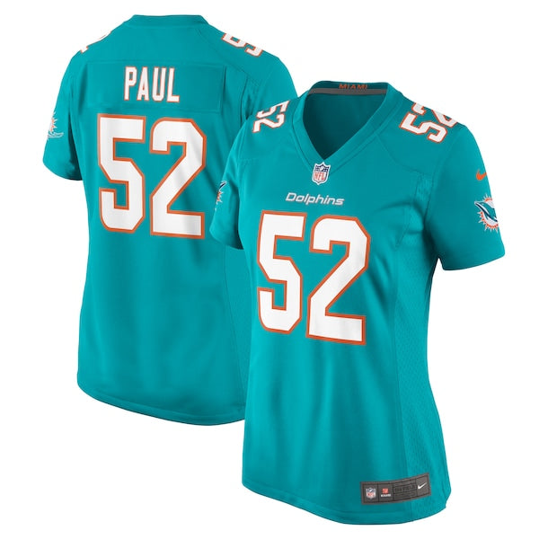 Patrick Paul Miami Dolphins Nike Women's Game Jersey - Aqua