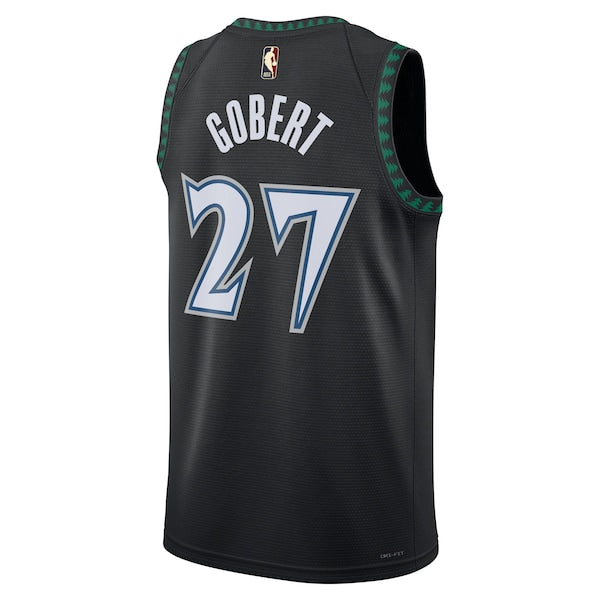 Rudy Gobert Minnesota Timberwolves Nike Unisex Swingman Jersey - Classic Edition - Black - Image 3
