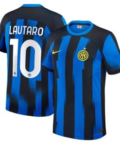 Lautaro Martinez Inter Milan Nike 2023/24 Home Replica Jersey - Blue
