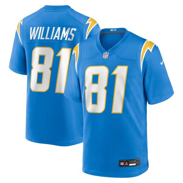 Mike Williams Los Angeles Chargers Nike Team Game Jersey - Powder Blue