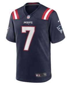 Alternative view of Jacoby Brissett New England Patriots Nike  Game Jersey -  Navy