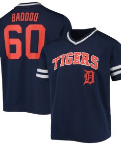 Youth Akil Baddoo Navy Detroit Tigers Player Logo Jersey