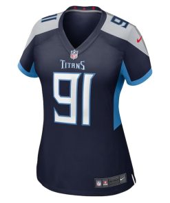 Alternative view of Keondre Coburn Tennessee Titans Nike Women's  Game Jersey -  Navy