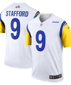 Alternative view of Matthew Stafford Los Angeles Rams Nike Legend Jersey - White/Royal