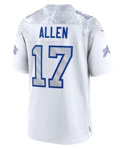 Alternative view of Josh Allen Buffalo Bills Nike 2025 Rivalries Collection Game Jersey - White