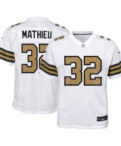 Tyrann Mathieu New Orleans Saints Nike Youth Game Jersey - White/Black