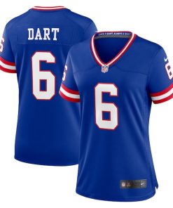 Jaxson Dart New York Giants Nike Women's Alternate 2 Classic Game Jersey -  Royal