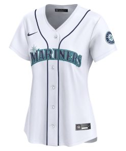 Alternative view of Seattle Mariners Nike Women's Home Limited Jersey - White