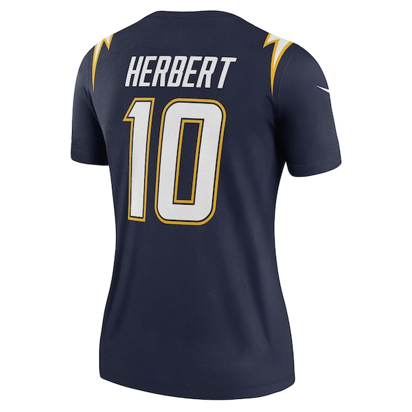 Justin Herbert Los Angeles Chargers Nike Women's Alternate Super Chargers Legend Player Performance Top - Navy/Gold - Image 4