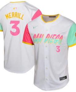 Jackson Merrill San Diego Padres Nike Youth City Connect Limited Jersey  - White
